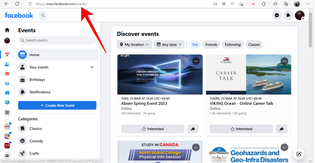 How To Share Events on Facebook?